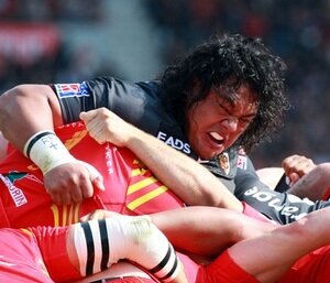 Census Johnston in action for Stade Toulousain against Perpignan