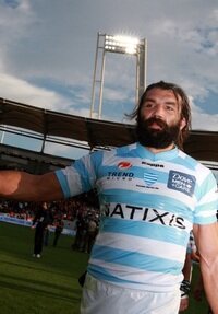 Racing-Metro's Sebastien Chabal